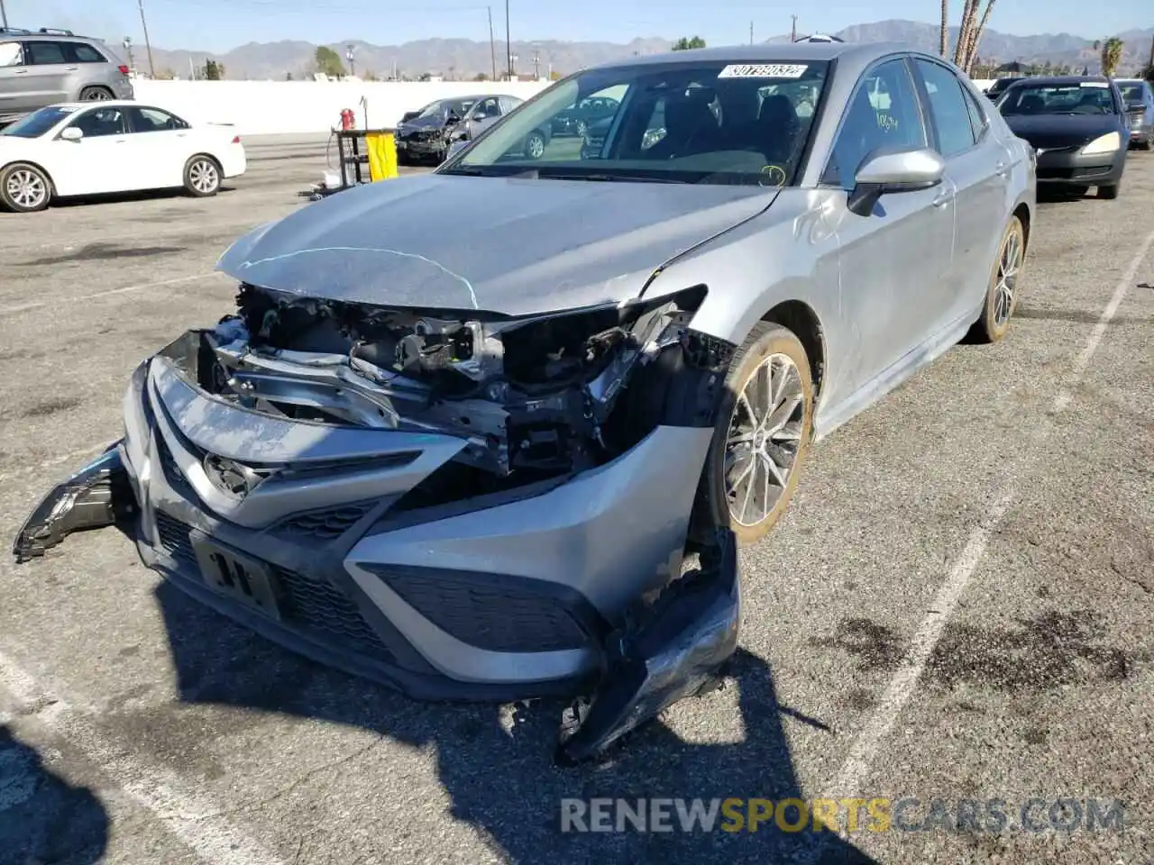 2 Photograph of a damaged car 4T1G11AK4MU521007 TOYOTA CAMRY 2021