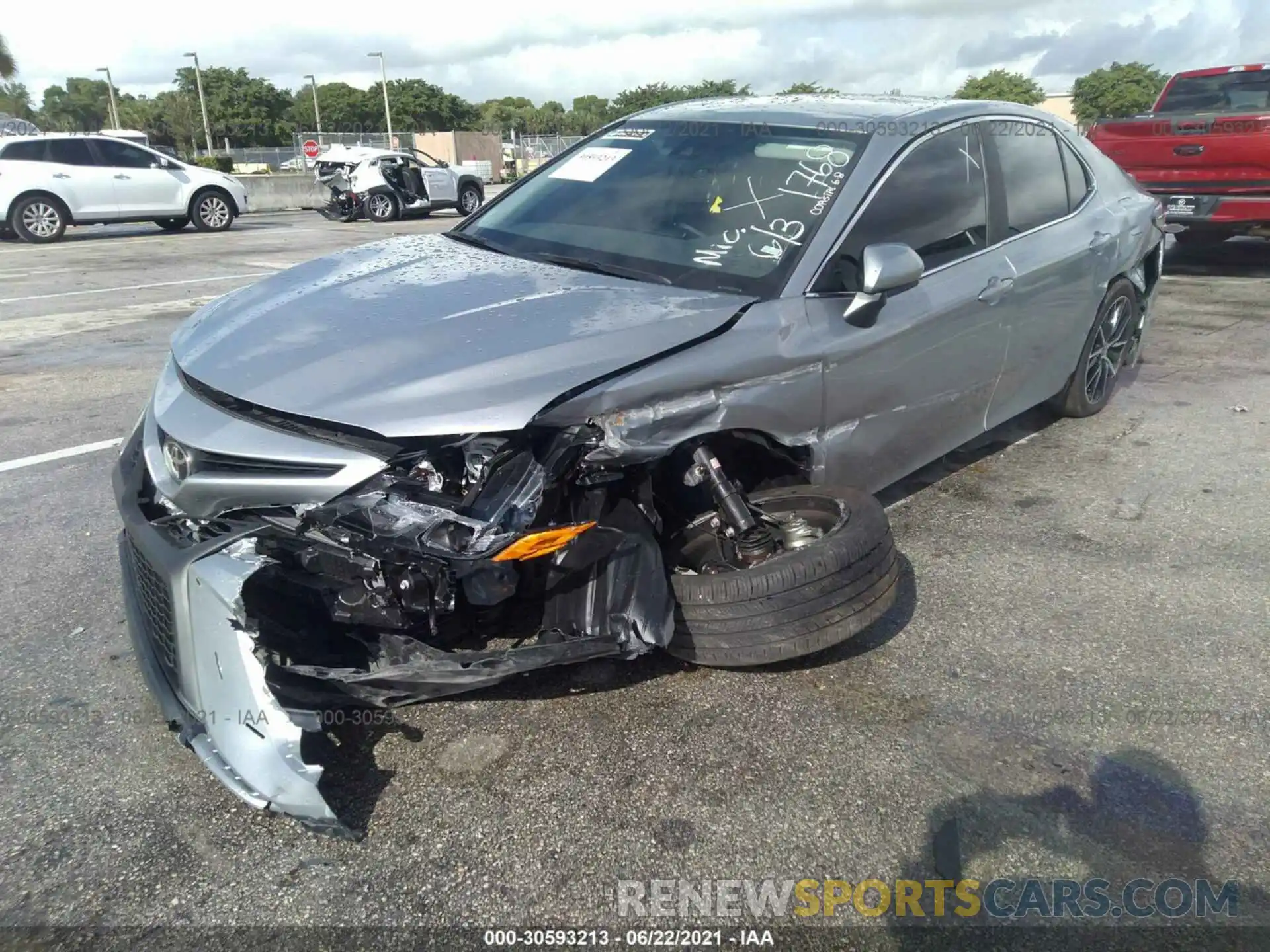 2 Photograph of a damaged car 4T1G11AK4MU551768 TOYOTA CAMRY 2021