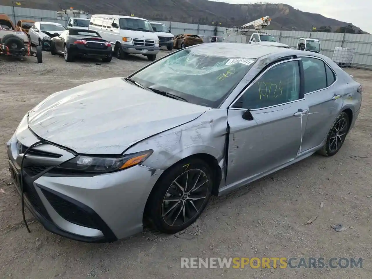 2 Photograph of a damaged car 4T1G11AK4MU580669 TOYOTA CAMRY 2021