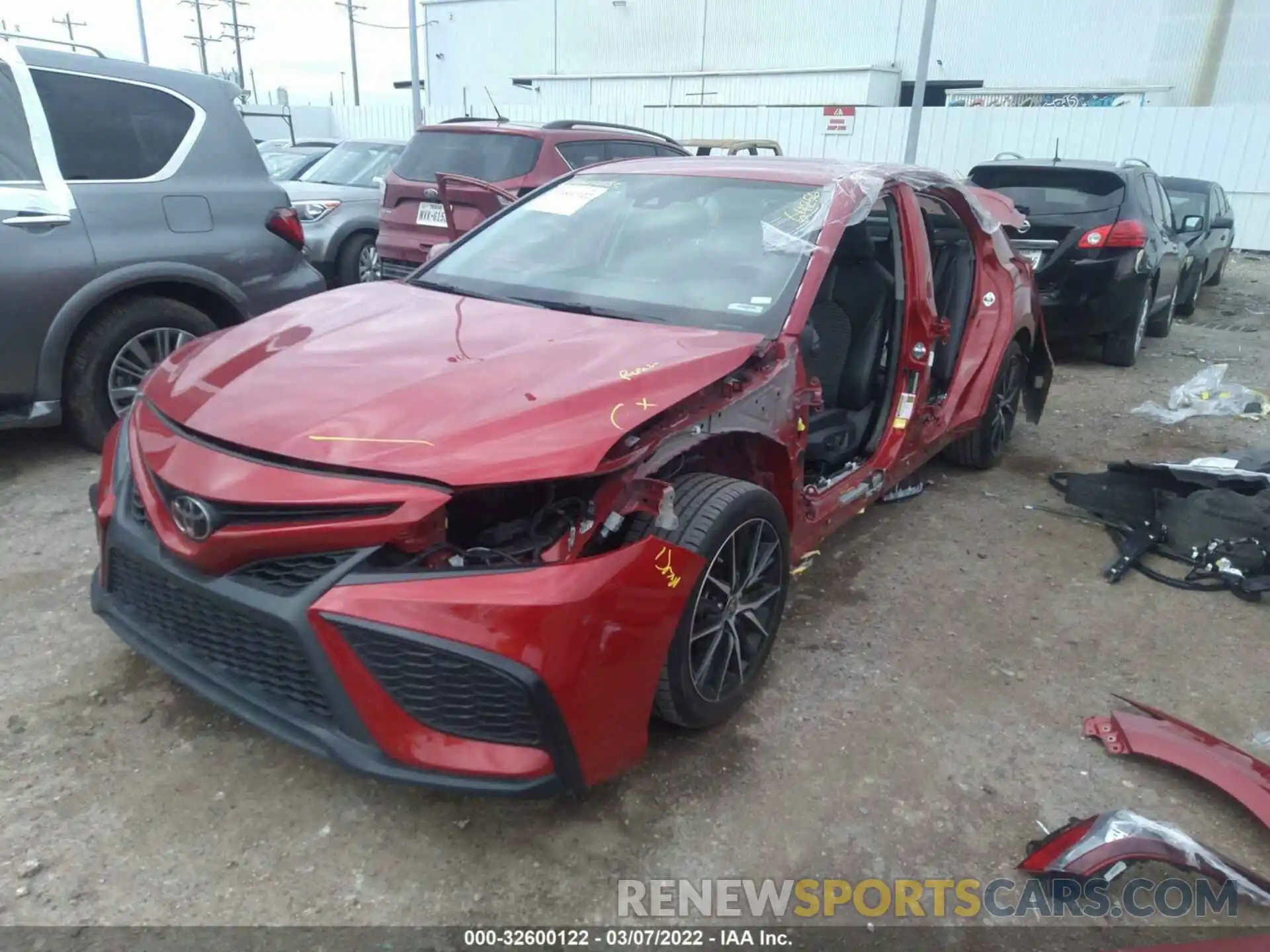 2 Photograph of a damaged car 4T1G11AK5MU410059 TOYOTA CAMRY 2021