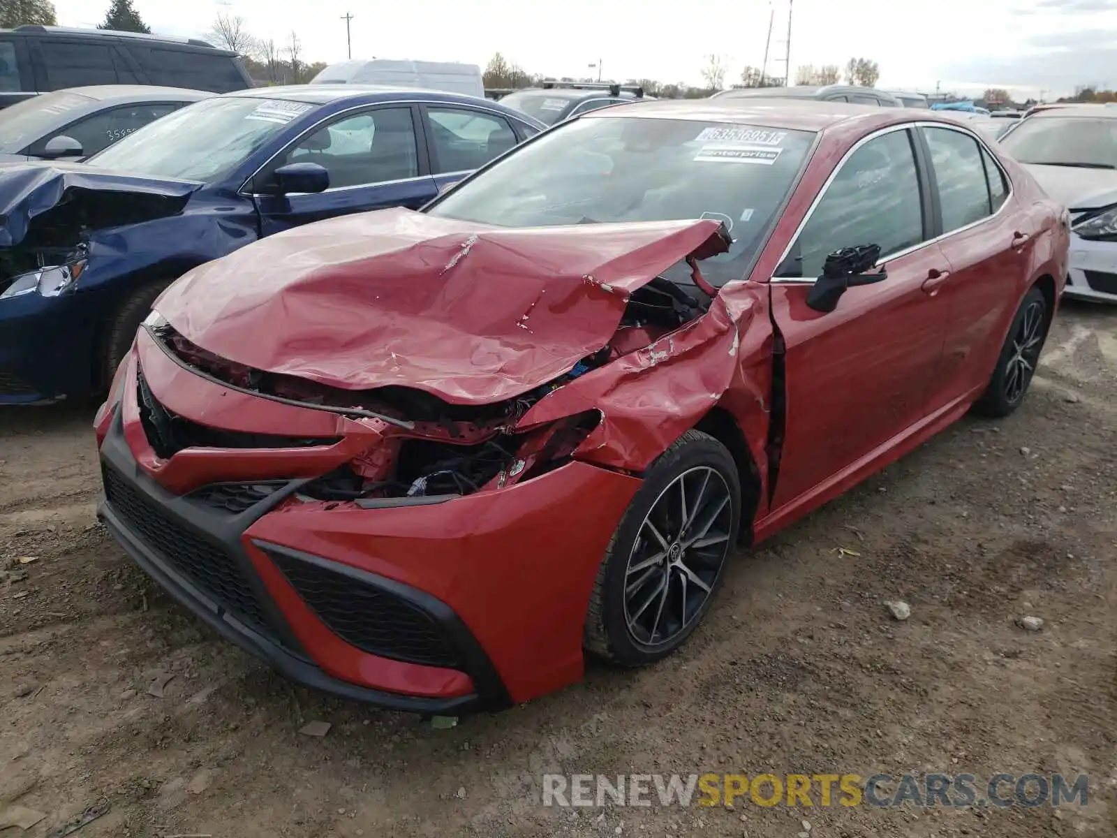 2 Photograph of a damaged car 4T1G11AK5MU415939 TOYOTA CAMRY 2021