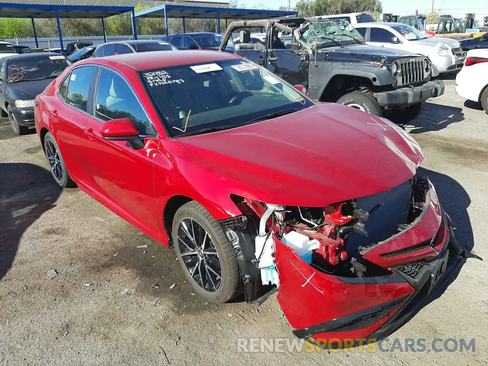 1 Photograph of a damaged car 4T1G11AK5MU428058 TOYOTA CAMRY 2021