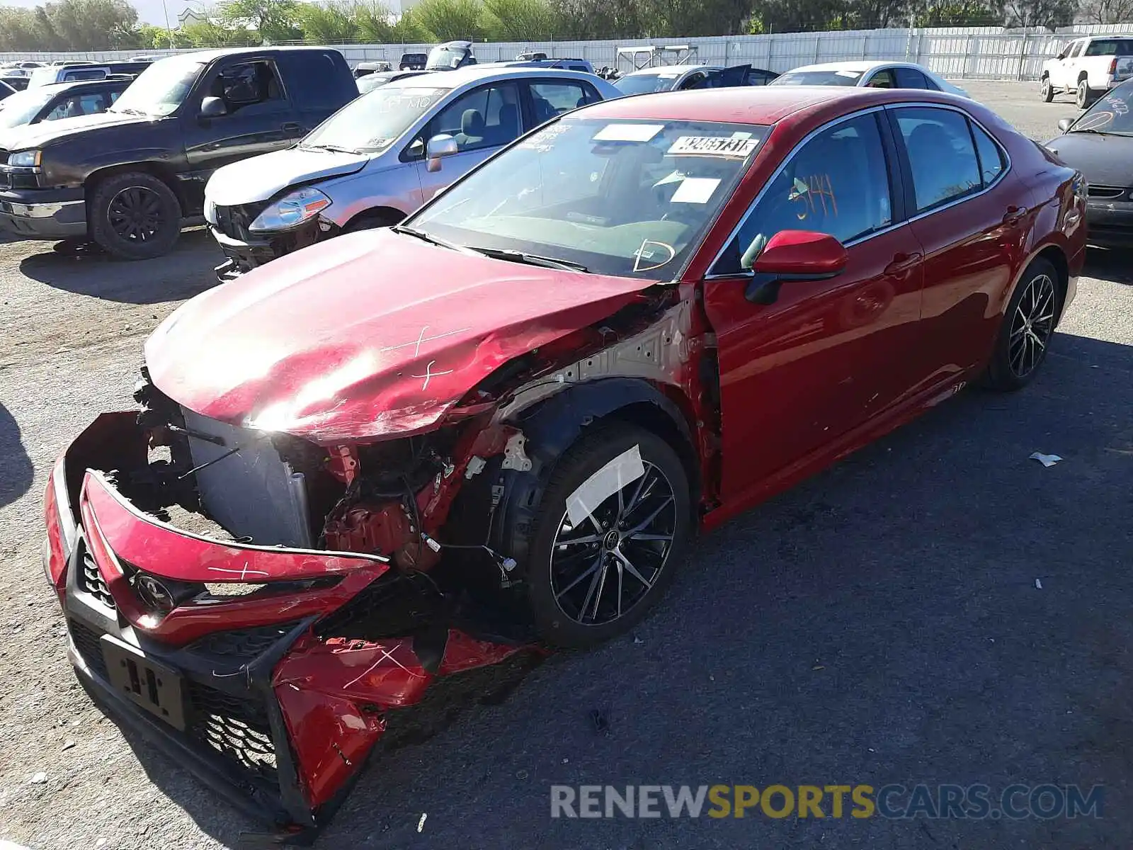 2 Photograph of a damaged car 4T1G11AK5MU428058 TOYOTA CAMRY 2021