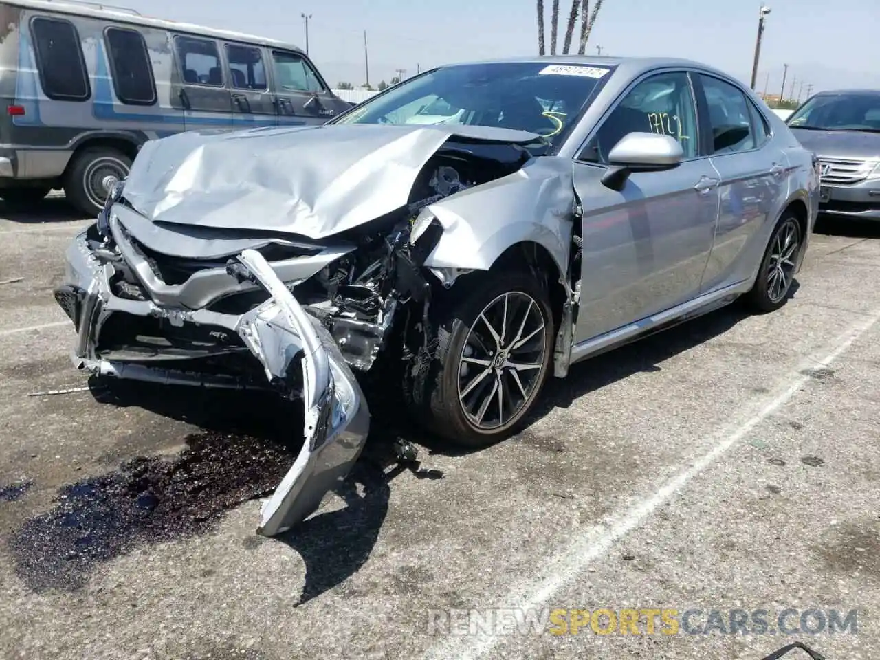 2 Photograph of a damaged car 4T1G11AK5MU491631 TOYOTA CAMRY 2021