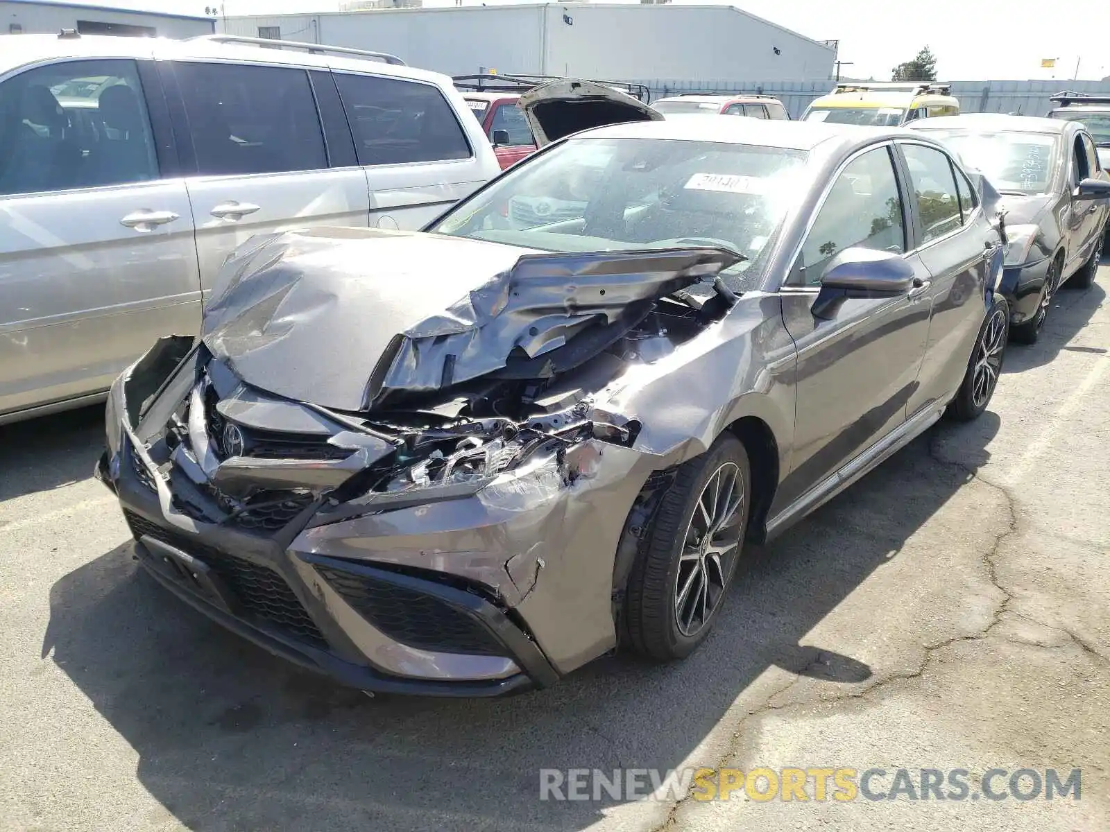 2 Photograph of a damaged car 4T1G11AK5MU549706 TOYOTA CAMRY 2021