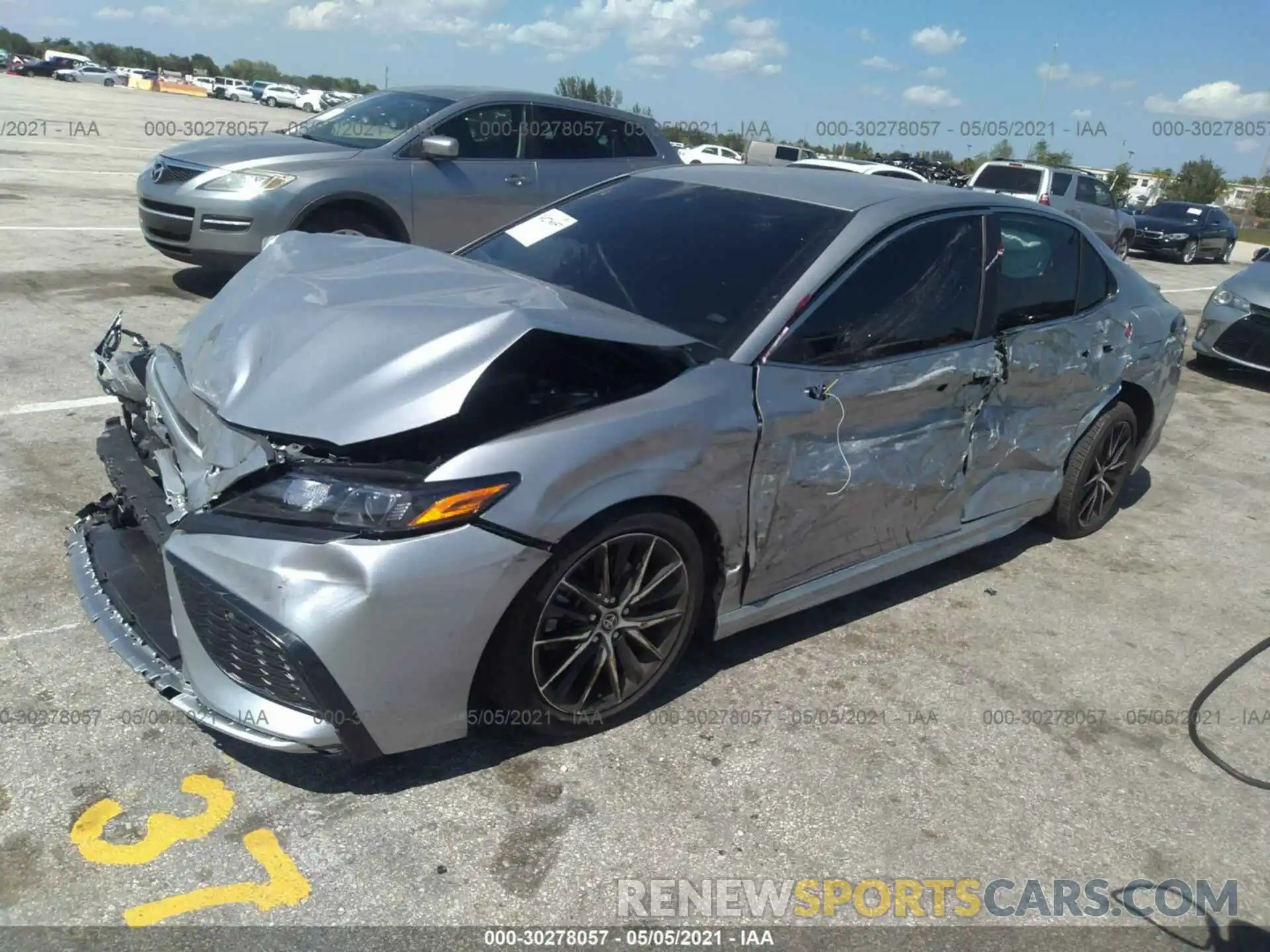 2 Photograph of a damaged car 4T1G11AK6MU410572 TOYOTA CAMRY 2021