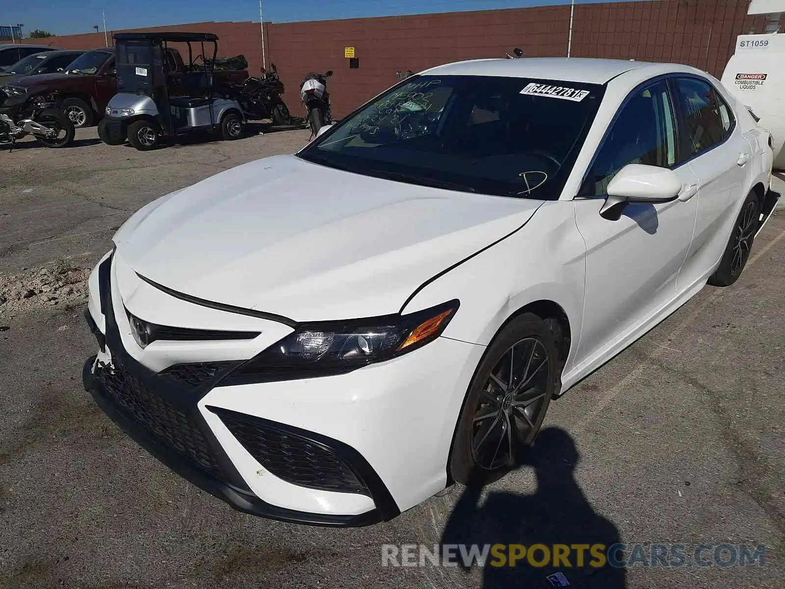 2 Photograph of a damaged car 4T1G11AK6MU420440 TOYOTA CAMRY 2021