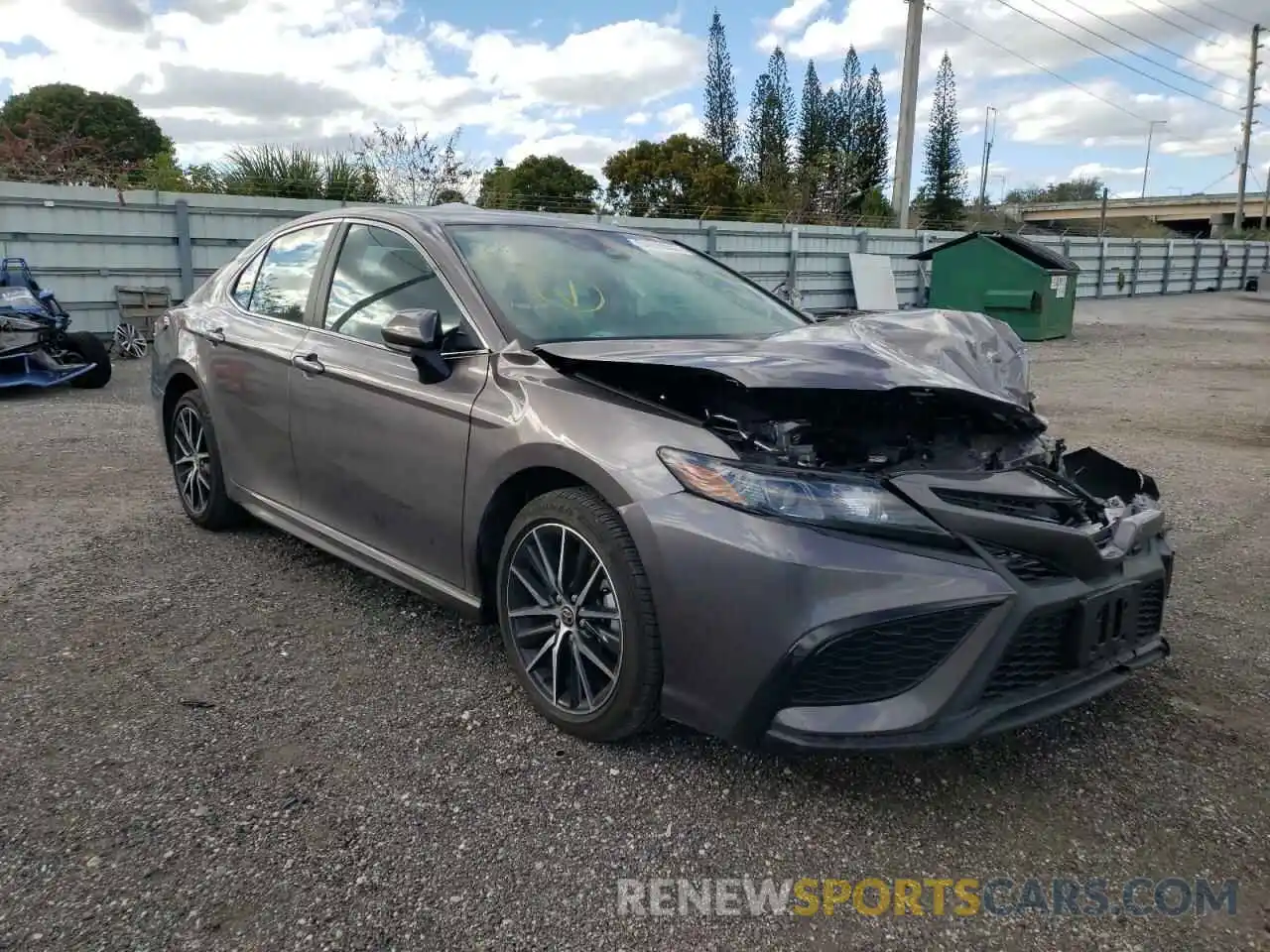 1 Photograph of a damaged car 4T1G11AK6MU446973 TOYOTA CAMRY 2021