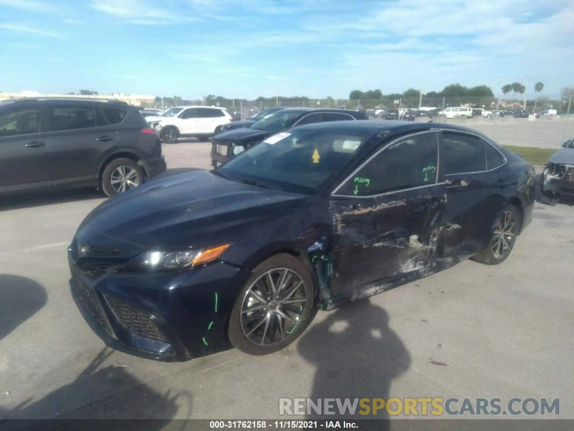 2 Photograph of a damaged car 4T1G11AK6MU487345 TOYOTA CAMRY 2021