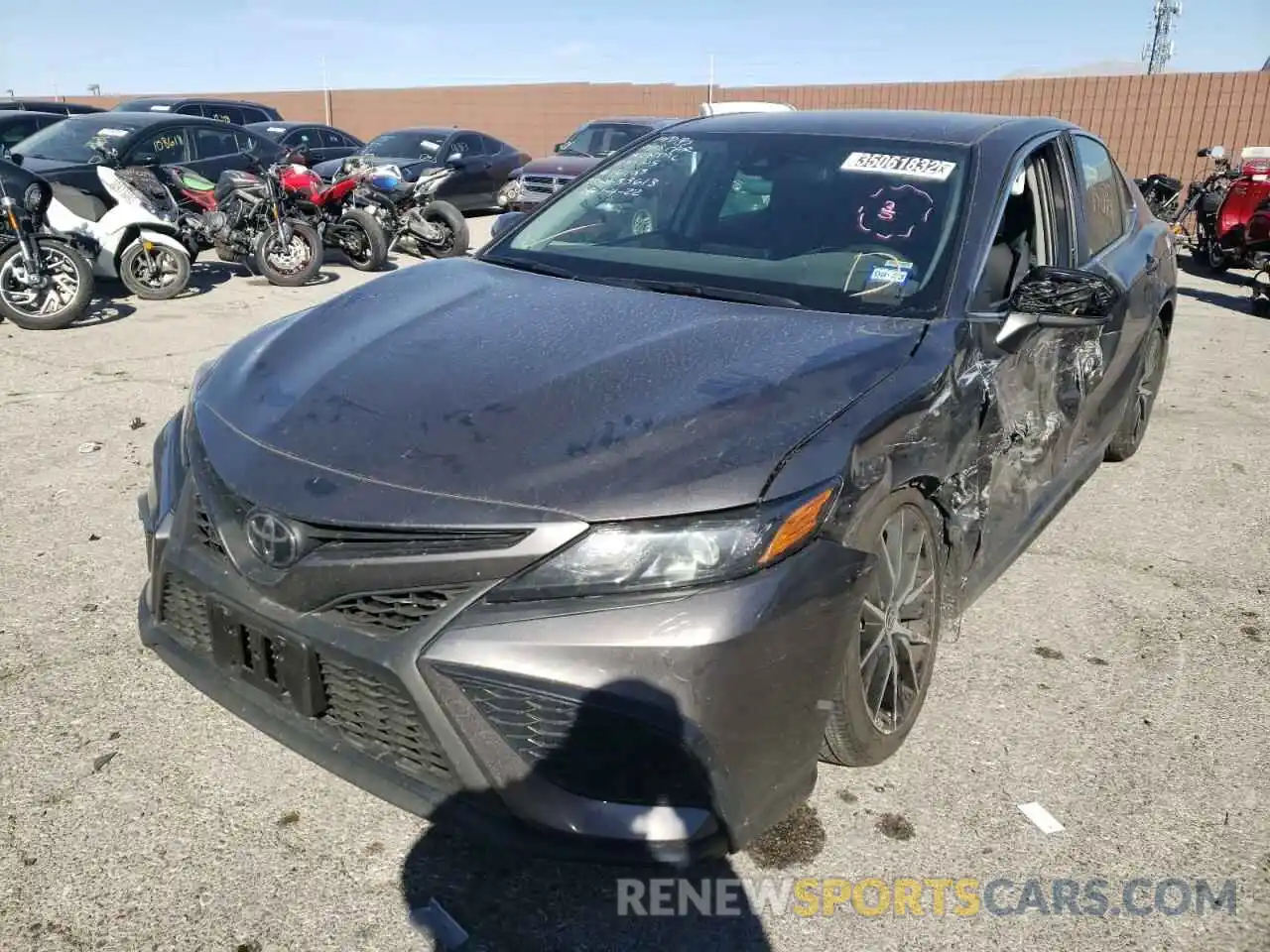 2 Photograph of a damaged car 4T1G11AK6MU489869 TOYOTA CAMRY 2021