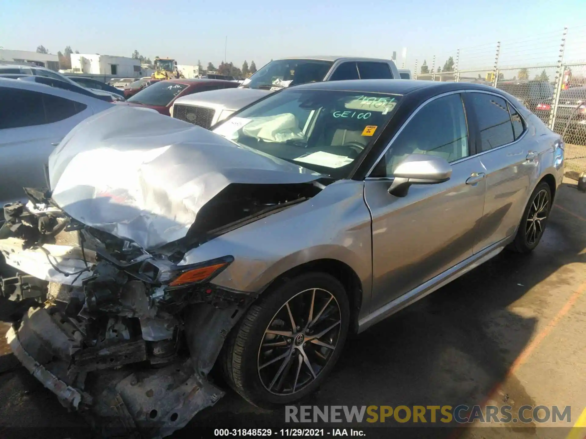 2 Photograph of a damaged car 4T1G11AK6MU535703 TOYOTA CAMRY 2021