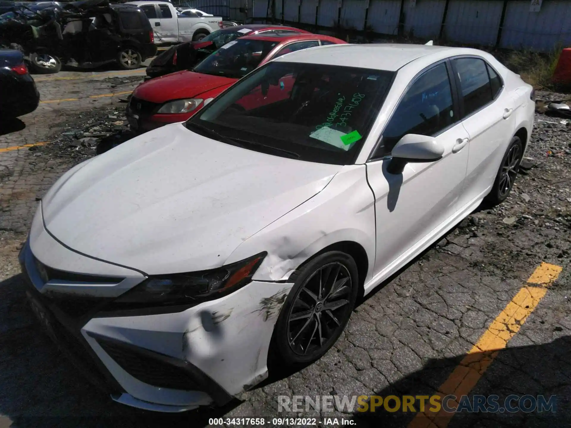 2 Photograph of a damaged car 4T1G11AK6MU558172 TOYOTA CAMRY 2021