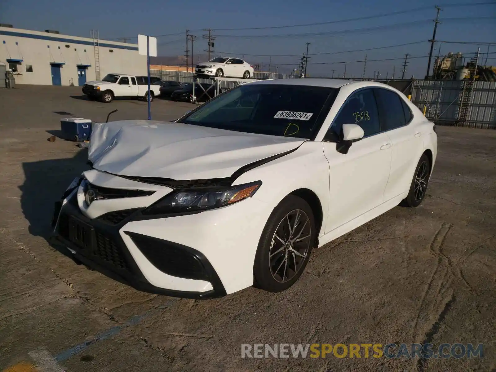 2 Photograph of a damaged car 4T1G11AK6MU563615 TOYOTA CAMRY 2021