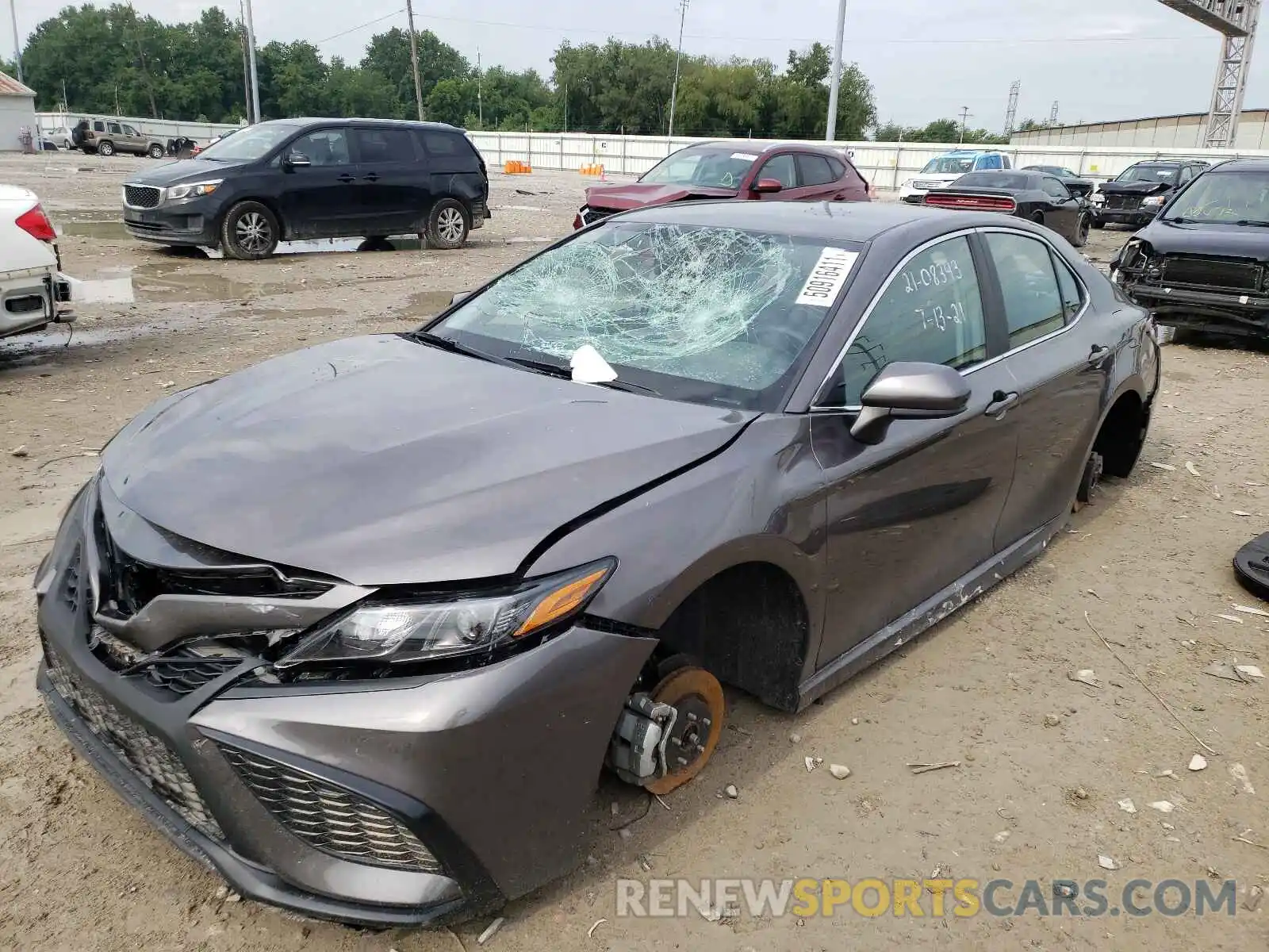 2 Photograph of a damaged car 4T1G11AK7MU405624 TOYOTA CAMRY 2021