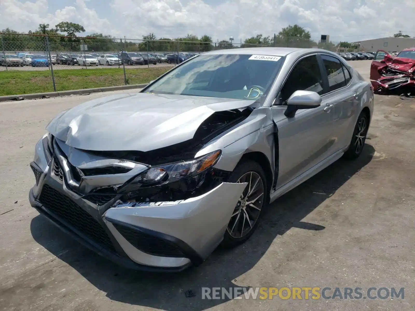 2 Photograph of a damaged car 4T1G11AK7MU406353 TOYOTA CAMRY 2021