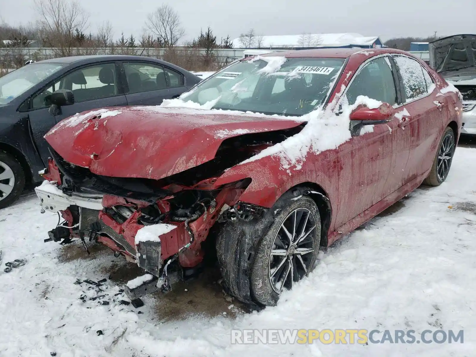 2 Photograph of a damaged car 4T1G11AK7MU406630 TOYOTA CAMRY 2021