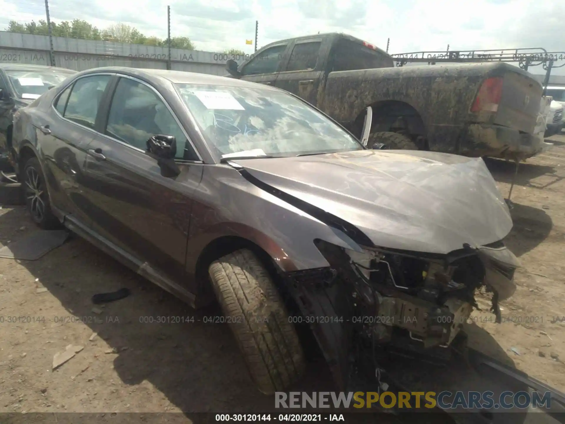 1 Photograph of a damaged car 4T1G11AK7MU407275 TOYOTA CAMRY 2021