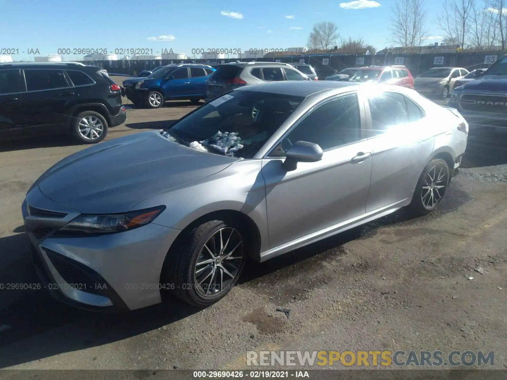 2 Photograph of a damaged car 4T1G11AK7MU411018 TOYOTA CAMRY 2021