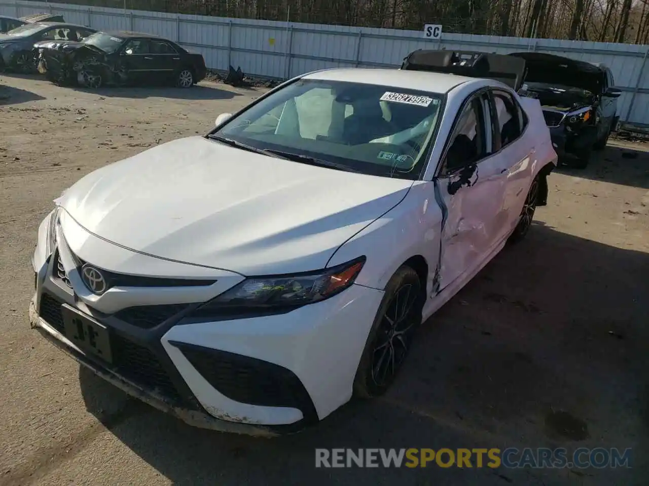 2 Photograph of a damaged car 4T1G11AK7MU411732 TOYOTA CAMRY 2021