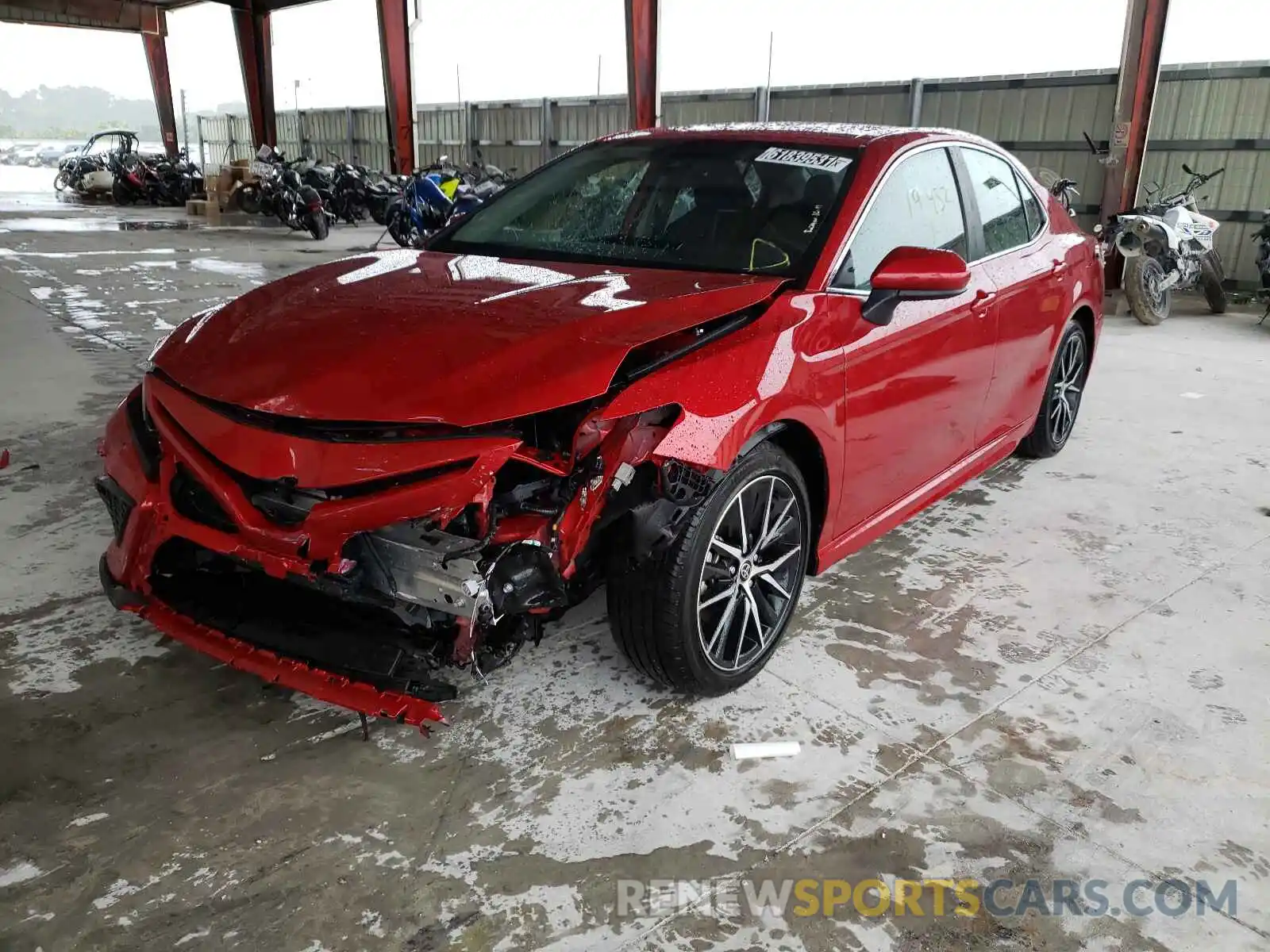 2 Photograph of a damaged car 4T1G11AK7MU419474 TOYOTA CAMRY 2021