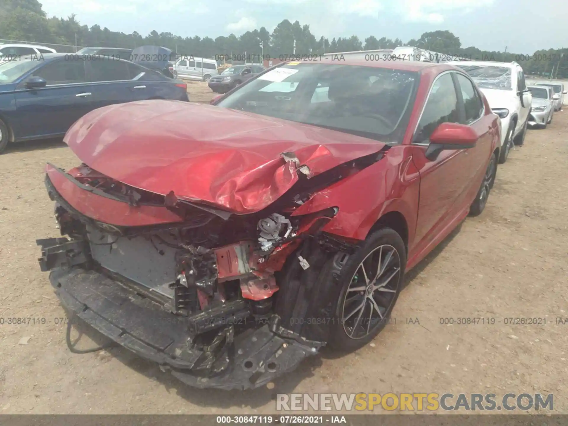 2 Photograph of a damaged car 4T1G11AK7MU428823 TOYOTA CAMRY 2021