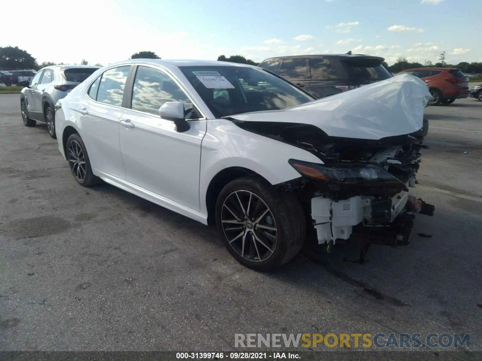 1 Photograph of a damaged car 4T1G11AK7MU430345 TOYOTA CAMRY 2021