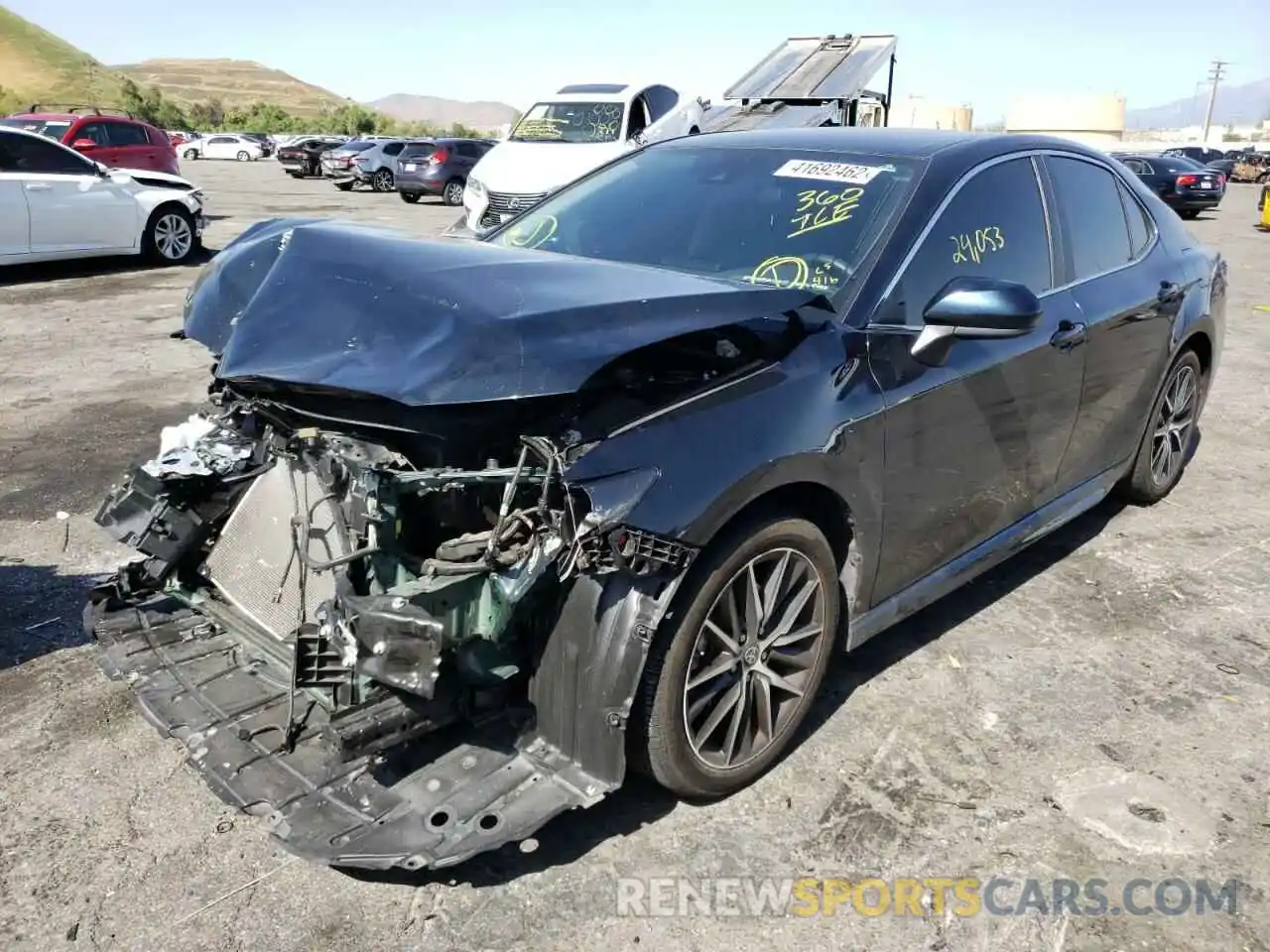 2 Photograph of a damaged car 4T1G11AK7MU434301 TOYOTA CAMRY 2021