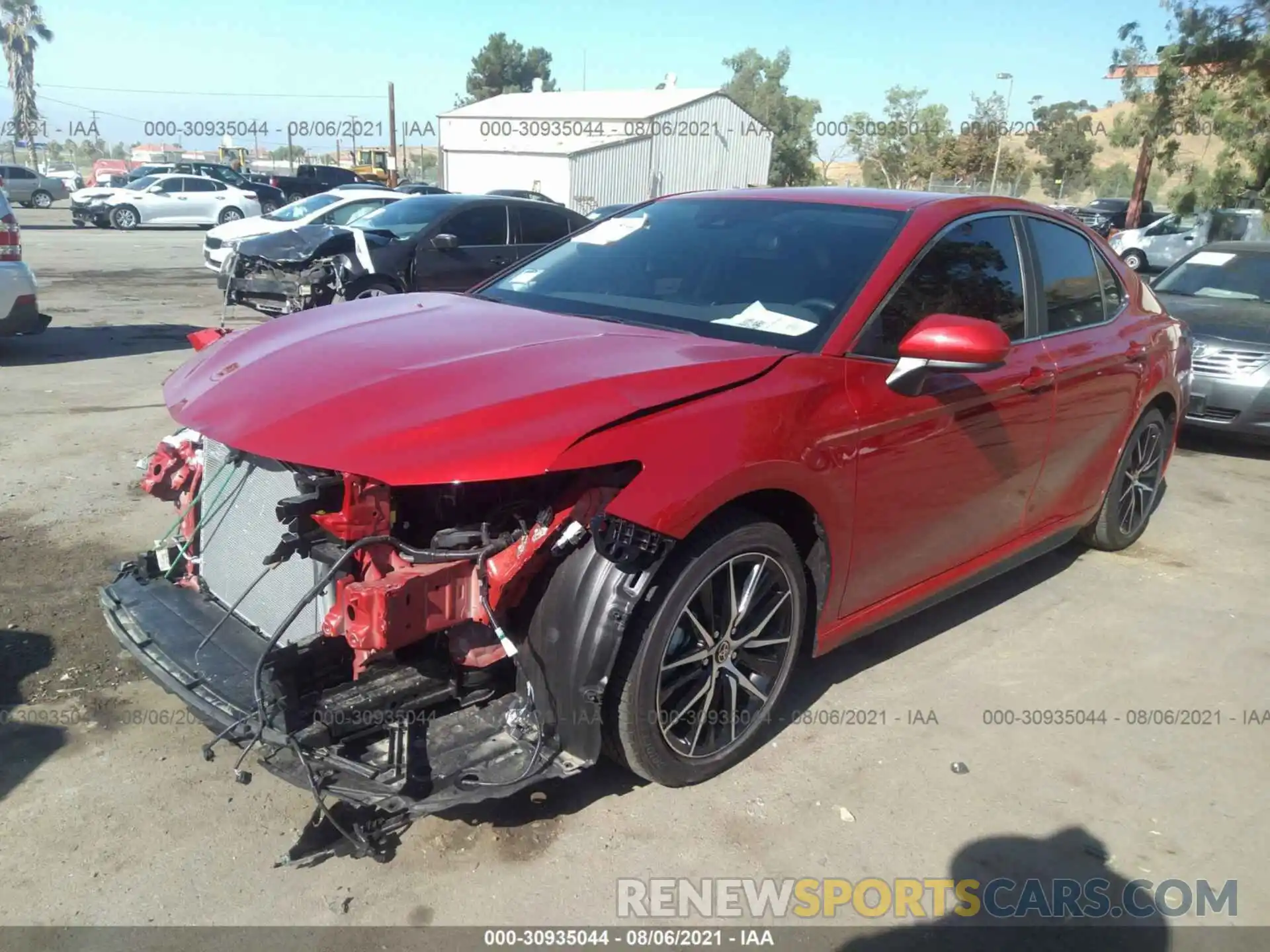 2 Photograph of a damaged car 4T1G11AK7MU439935 TOYOTA CAMRY 2021