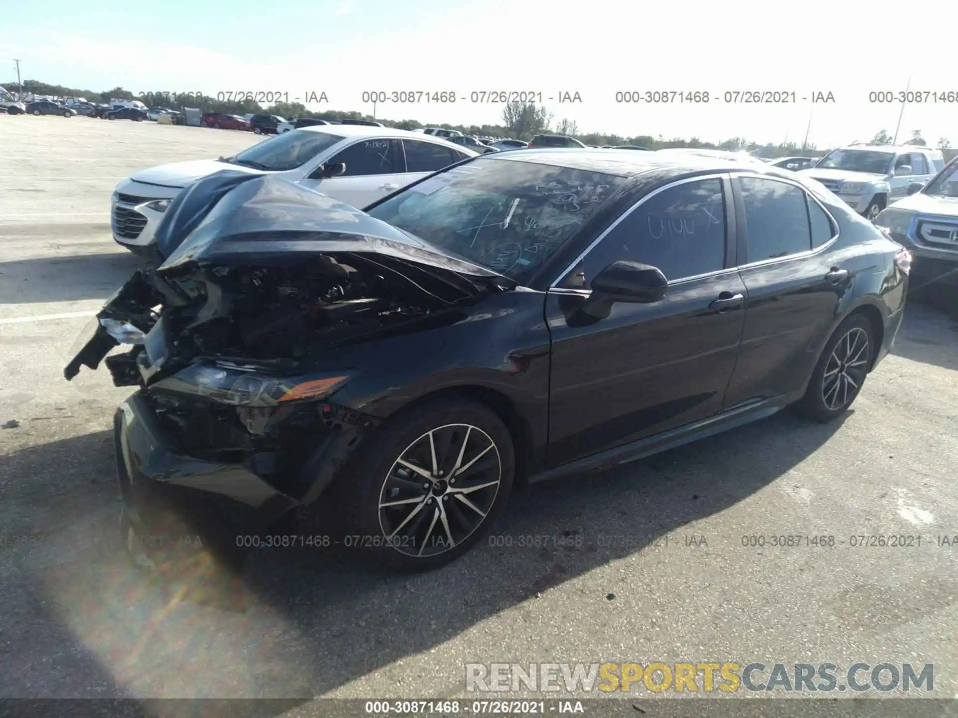 2 Photograph of a damaged car 4T1G11AK7MU444052 TOYOTA CAMRY 2021