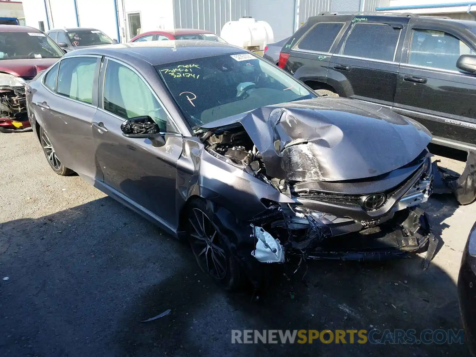 1 Photograph of a damaged car 4T1G11AK7MU448313 TOYOTA CAMRY 2021