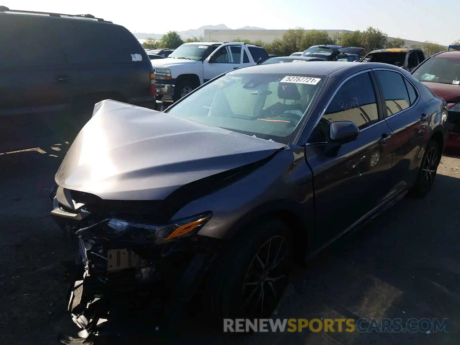 2 Photograph of a damaged car 4T1G11AK7MU448313 TOYOTA CAMRY 2021