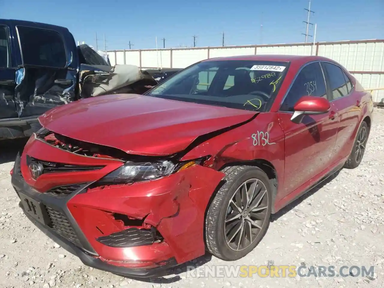 2 Photograph of a damaged car 4T1G11AK7MU452989 TOYOTA CAMRY 2021