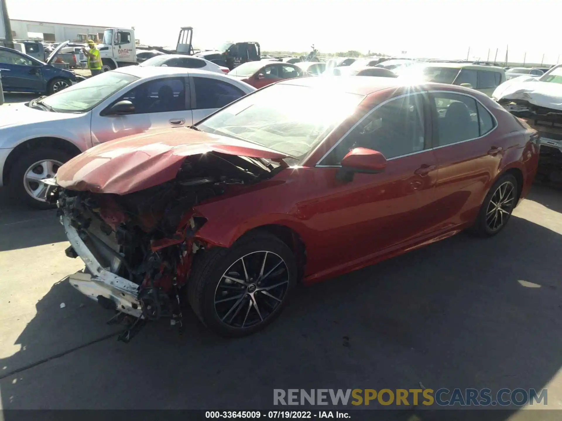 2 Photograph of a damaged car 4T1G11AK7MU454466 TOYOTA CAMRY 2021