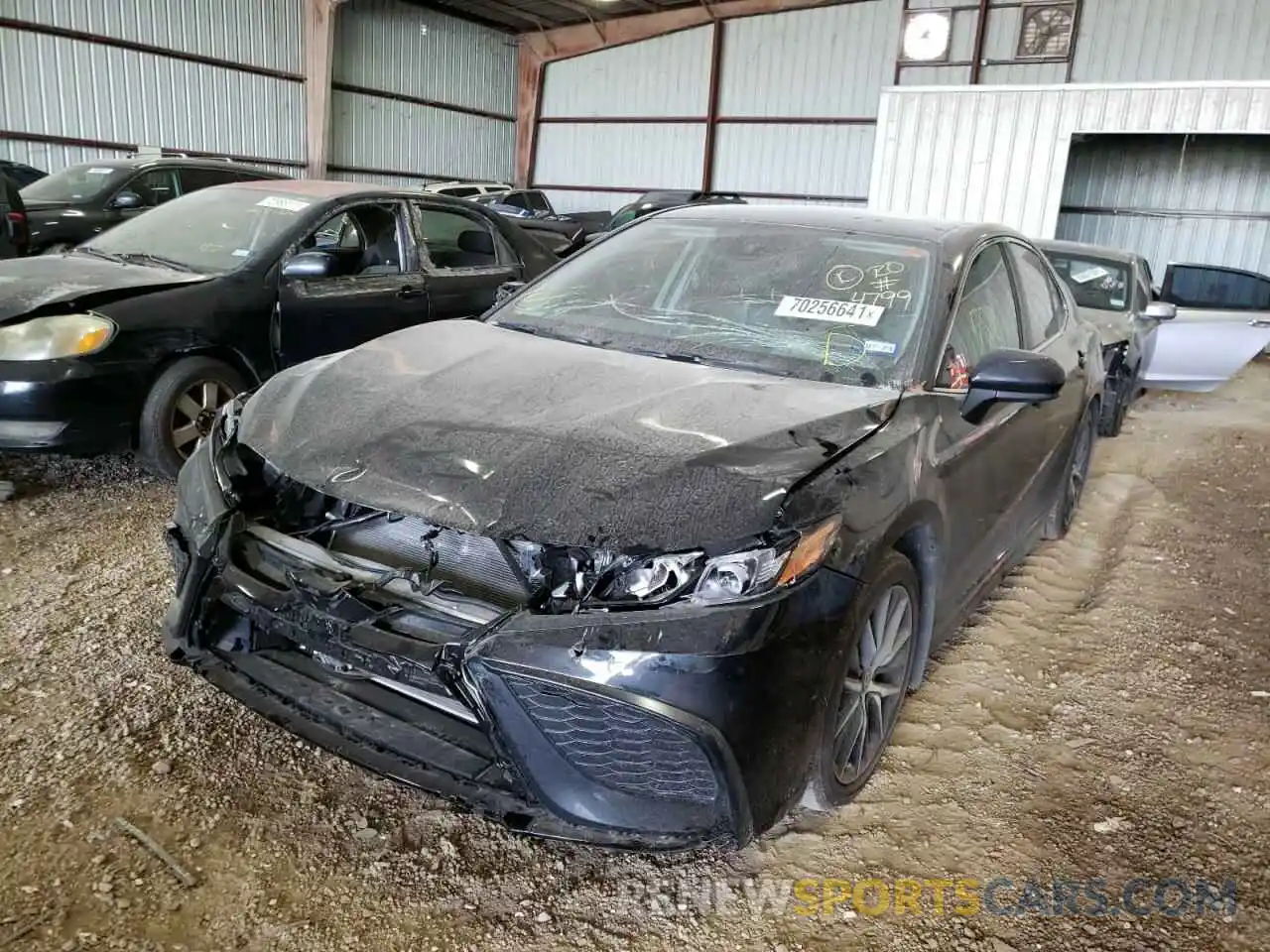 2 Photograph of a damaged car 4T1G11AK7MU483756 TOYOTA CAMRY 2021