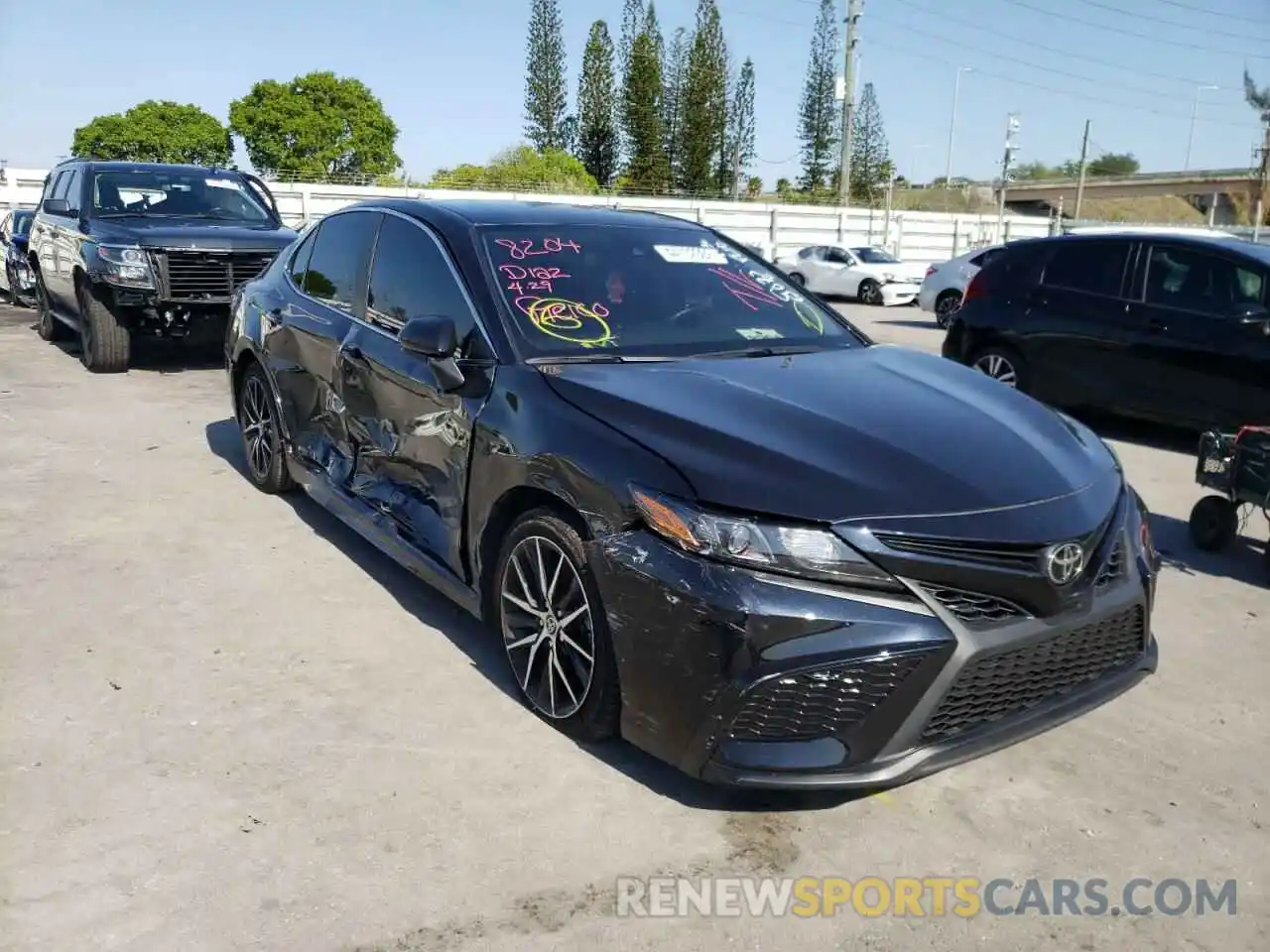 1 Photograph of a damaged car 4T1G11AK7MU548072 TOYOTA CAMRY 2021