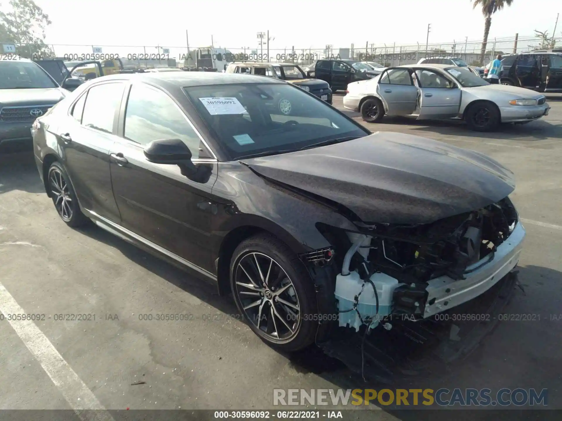 1 Photograph of a damaged car 4T1G11AK7MU557919 TOYOTA CAMRY 2021