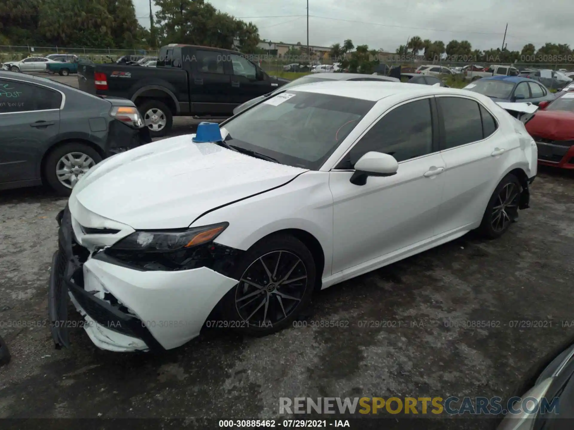 2 Photograph of a damaged car 4T1G11AK7MU564031 TOYOTA CAMRY 2021