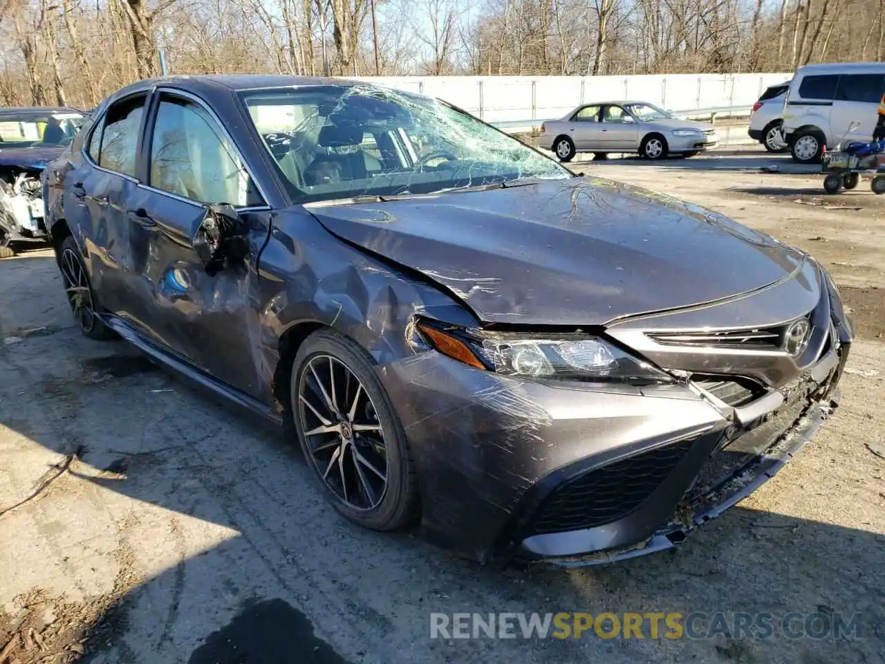 1 Photograph of a damaged car 4T1G11AK7MU599085 TOYOTA CAMRY 2021