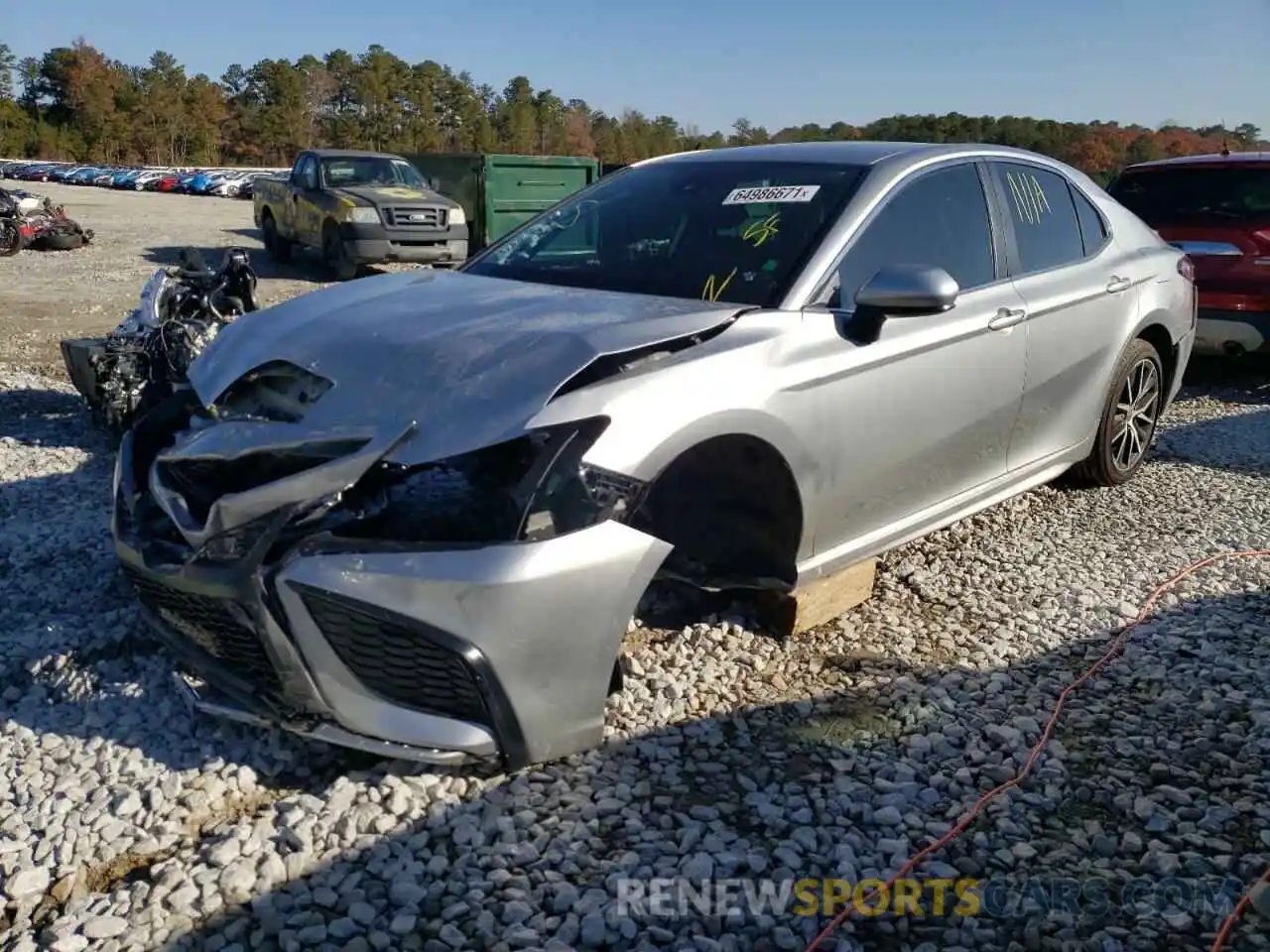 2 Photograph of a damaged car 4T1G11AK7MU602938 TOYOTA CAMRY 2021