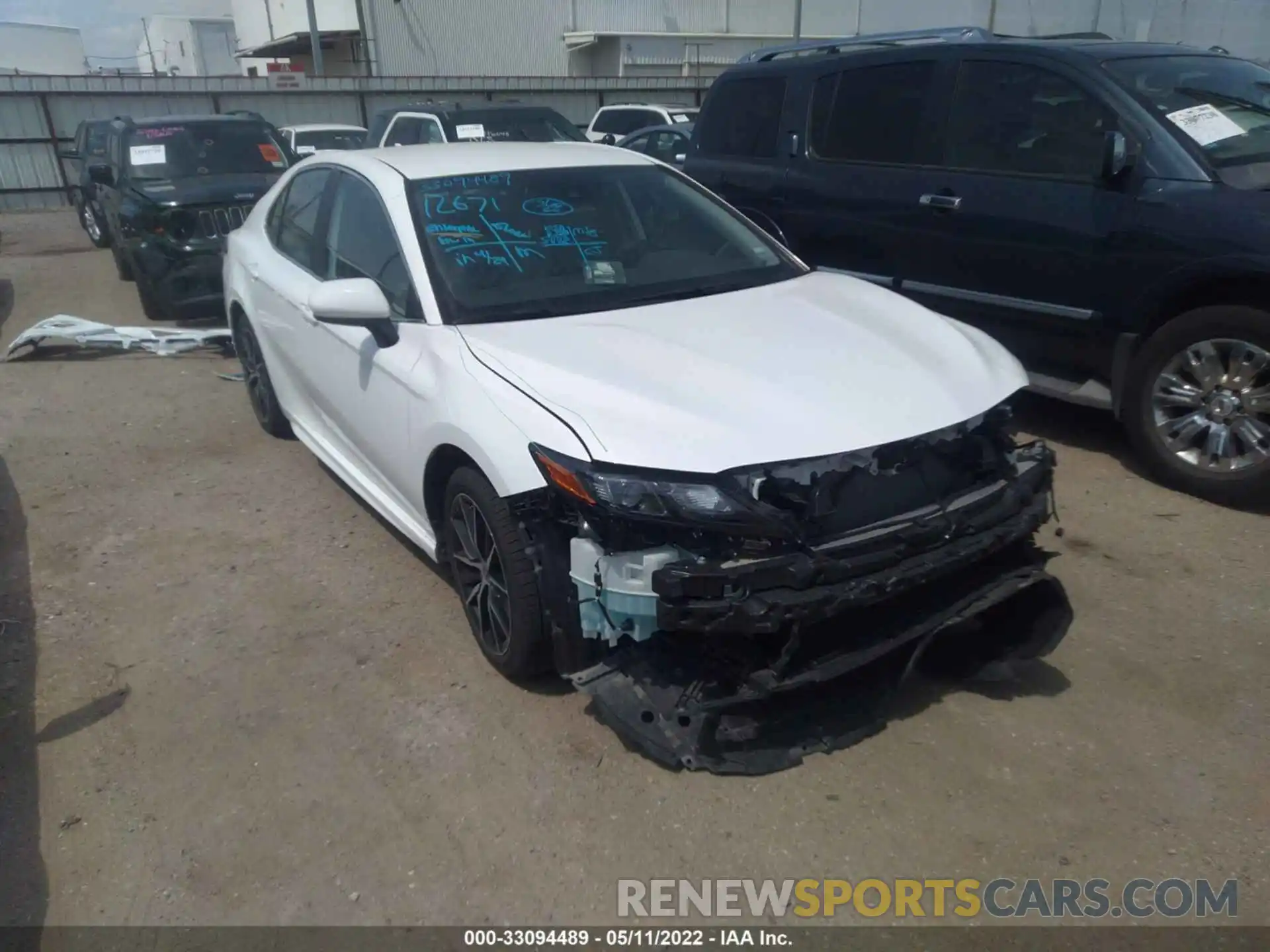 1 Photograph of a damaged car 4T1G11AK7MU607993 TOYOTA CAMRY 2021