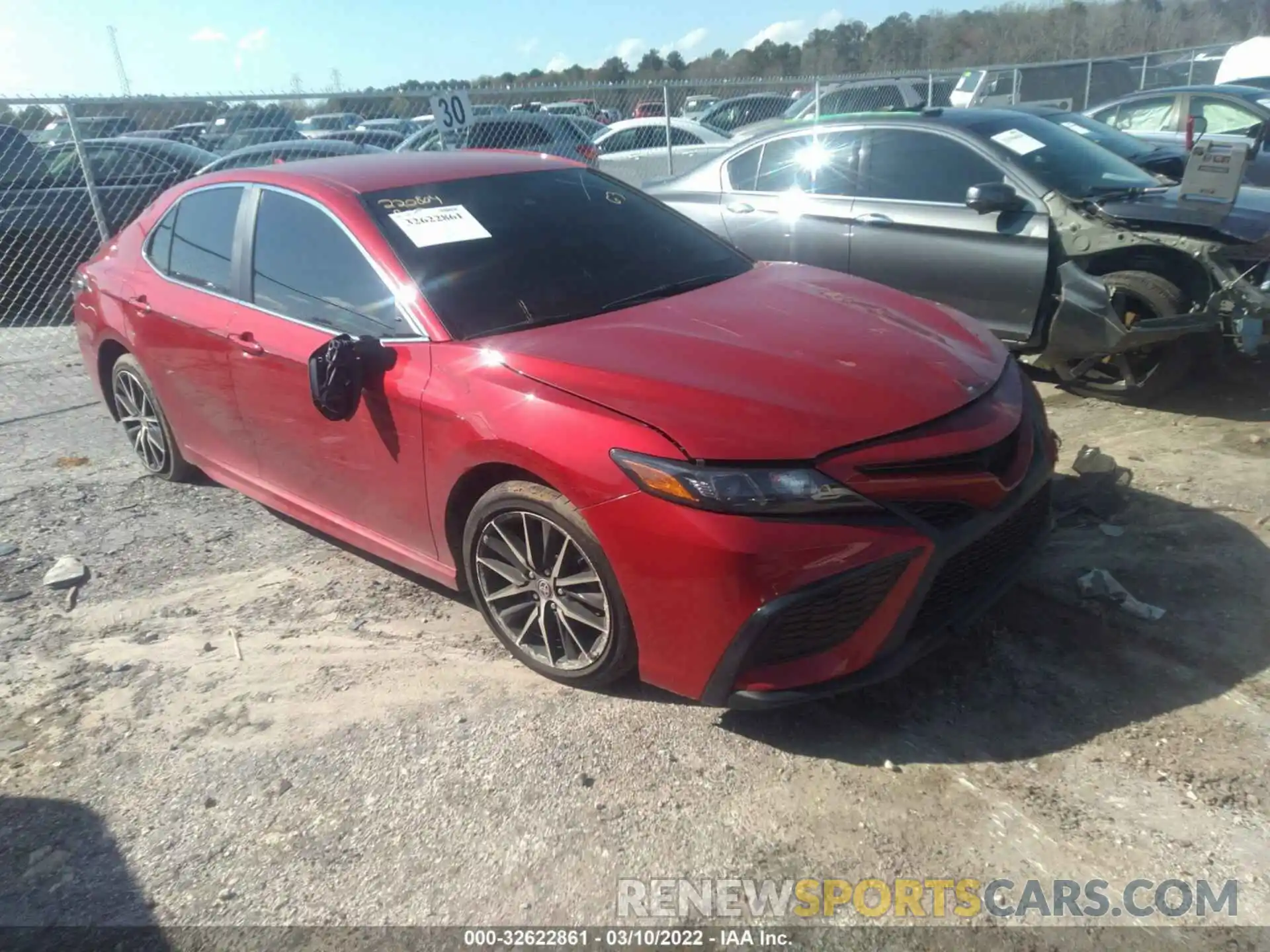 1 Photograph of a damaged car 4T1G11AK8MU419676 TOYOTA CAMRY 2021