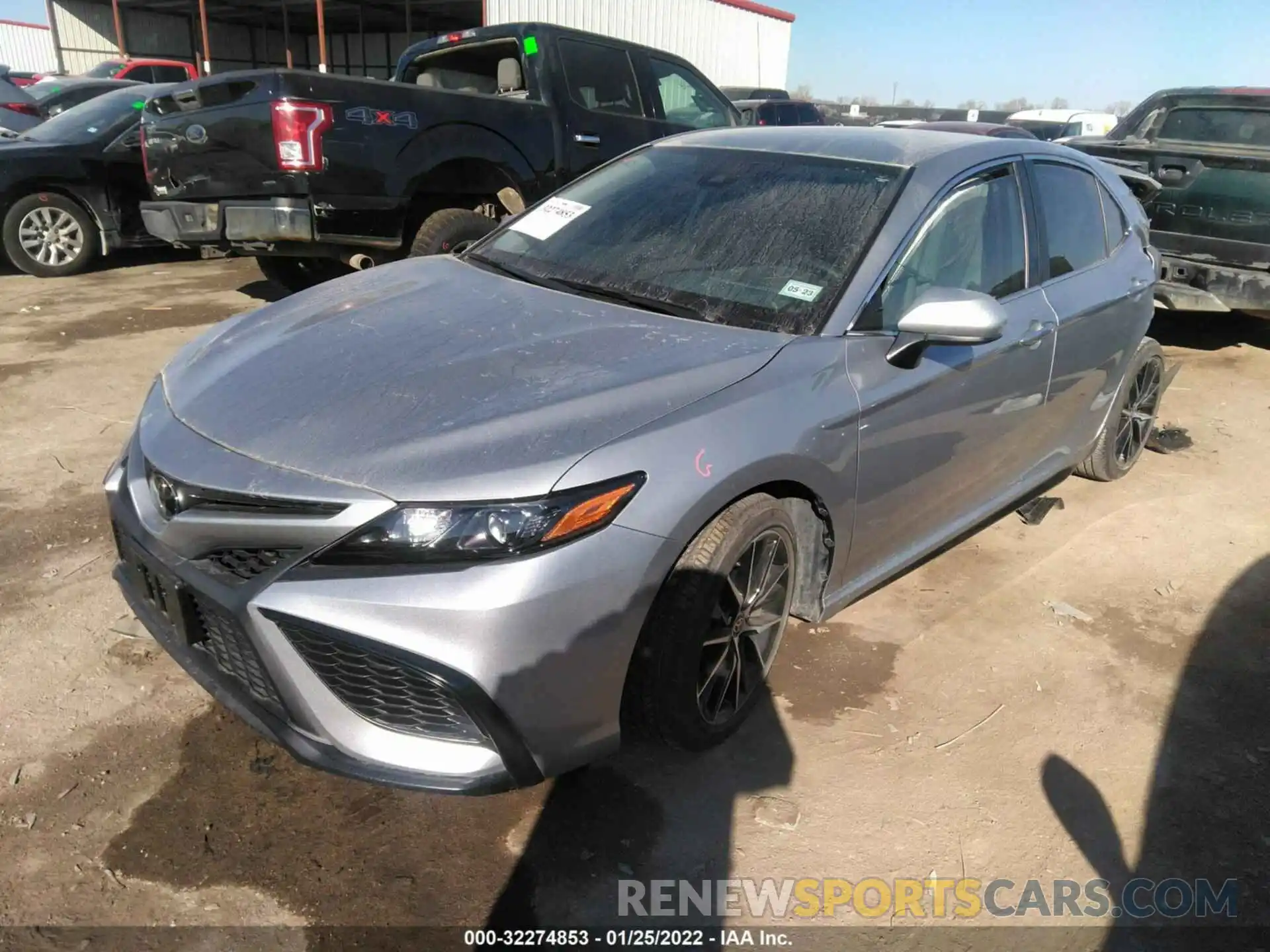 2 Photograph of a damaged car 4T1G11AK8MU421475 TOYOTA CAMRY 2021