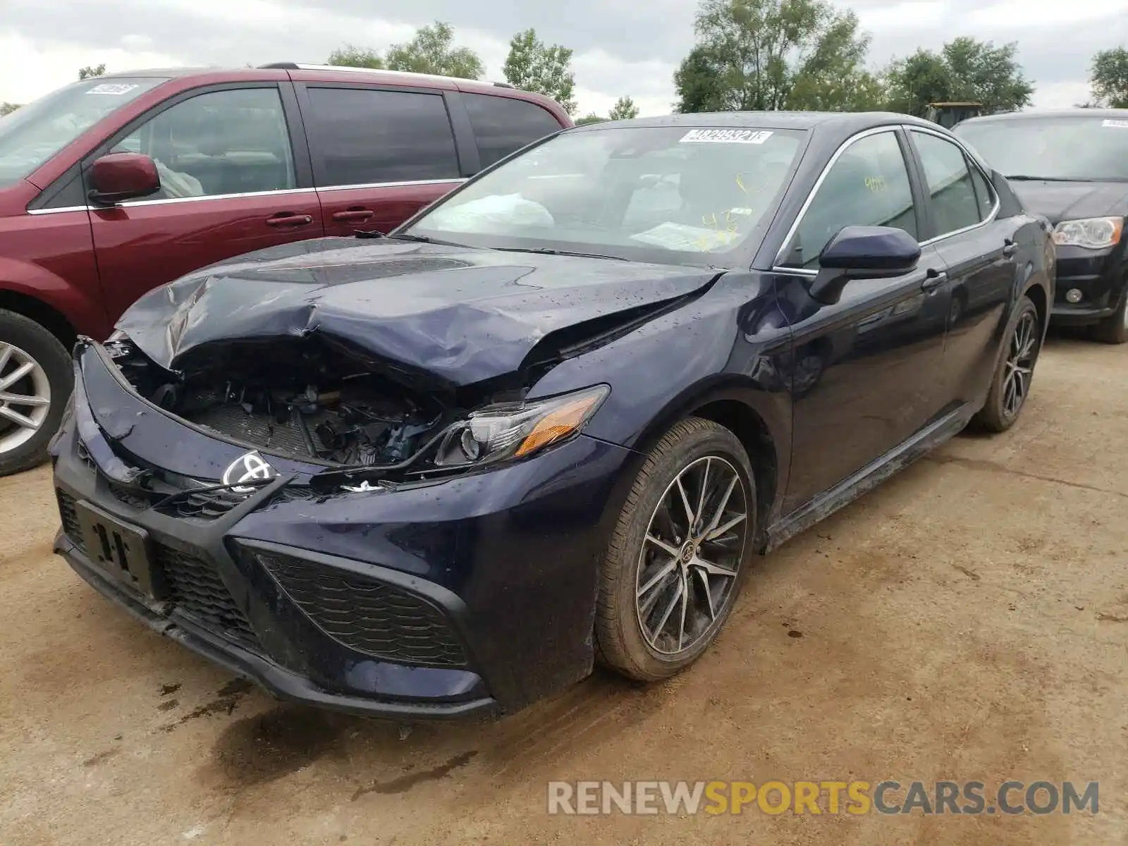 2 Photograph of a damaged car 4T1G11AK8MU423498 TOYOTA CAMRY 2021