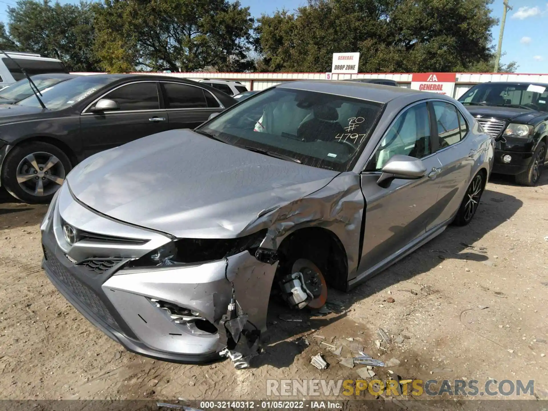 2 Photograph of a damaged car 4T1G11AK8MU423565 TOYOTA CAMRY 2021