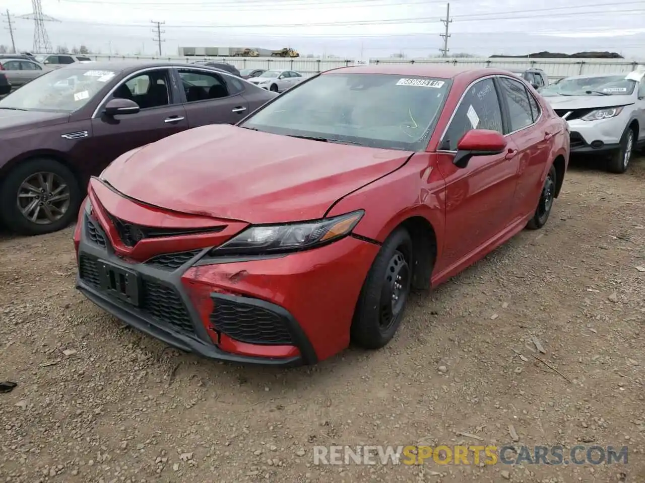 2 Photograph of a damaged car 4T1G11AK8MU438566 TOYOTA CAMRY 2021