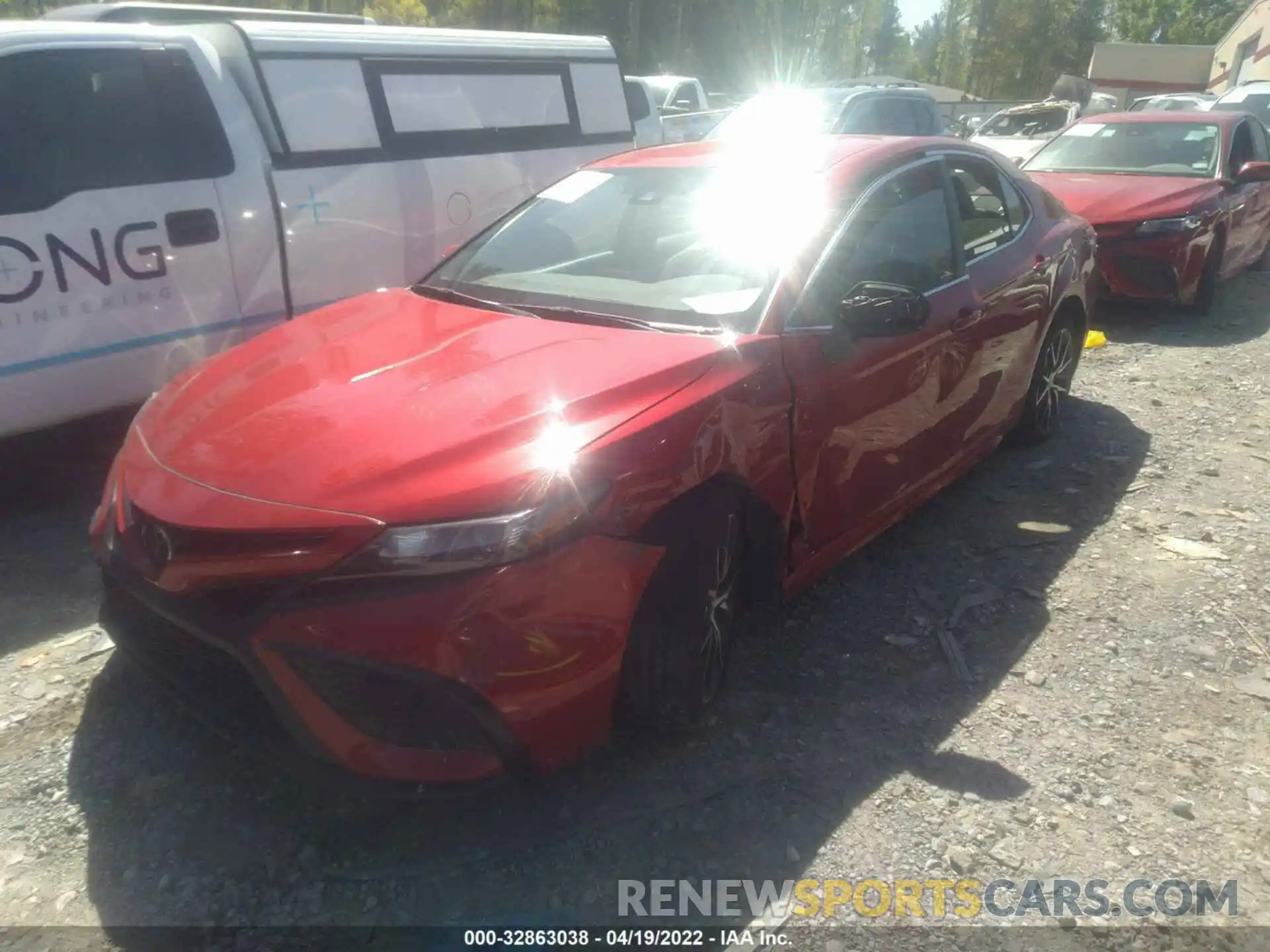 2 Photograph of a damaged car 4T1G11AK8MU454329 TOYOTA CAMRY 2021