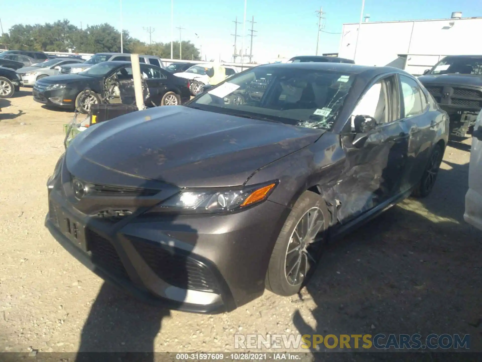 2 Photograph of a damaged car 4T1G11AK8MU455187 TOYOTA CAMRY 2021