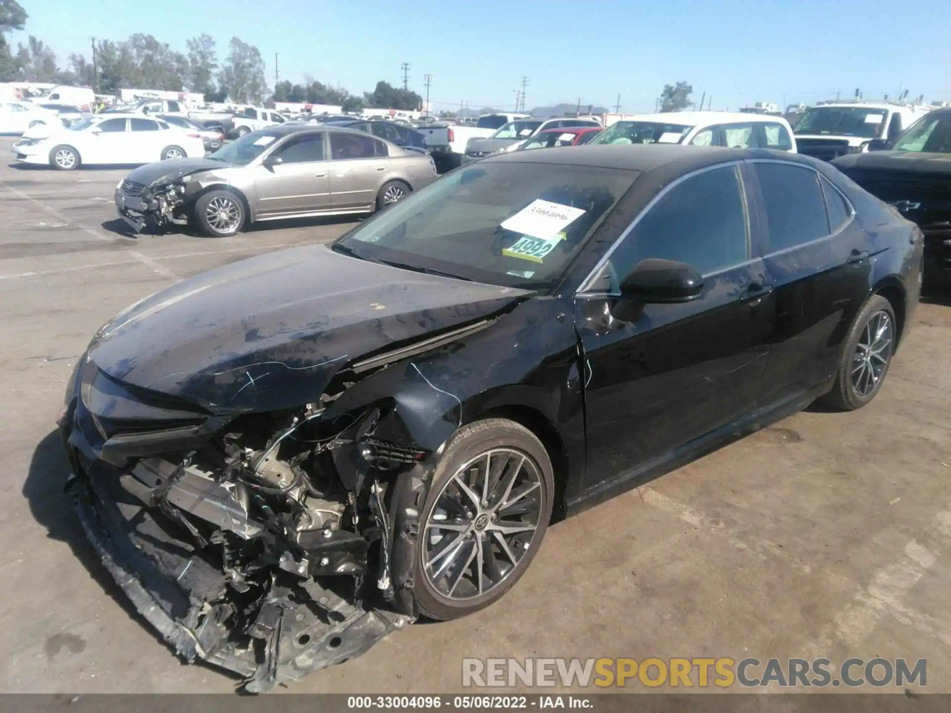 2 Photograph of a damaged car 4T1G11AK8MU483801 TOYOTA CAMRY 2021