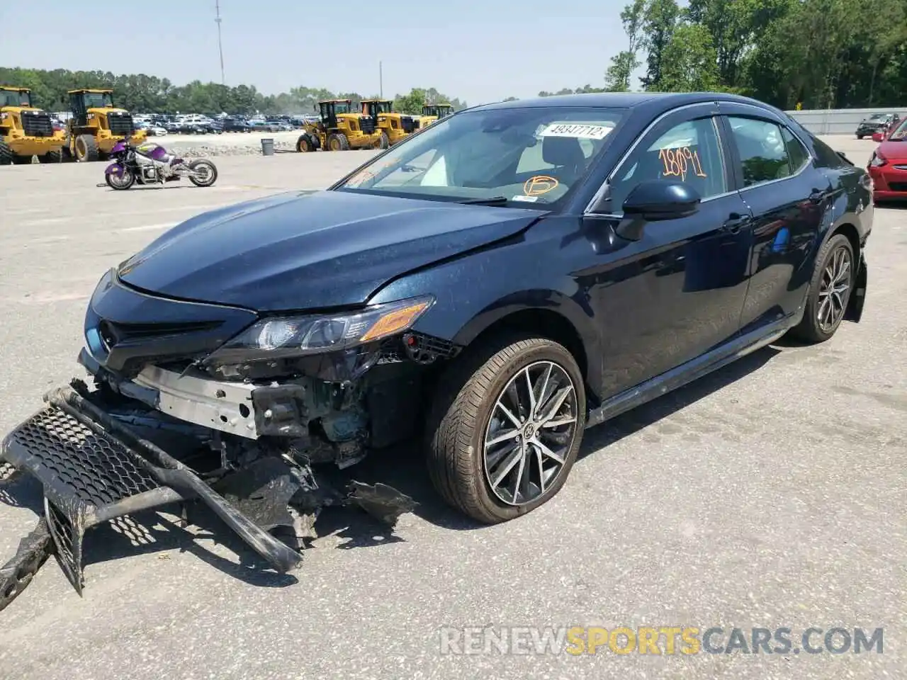 2 Photograph of a damaged car 4T1G11AK8MU489680 TOYOTA CAMRY 2021