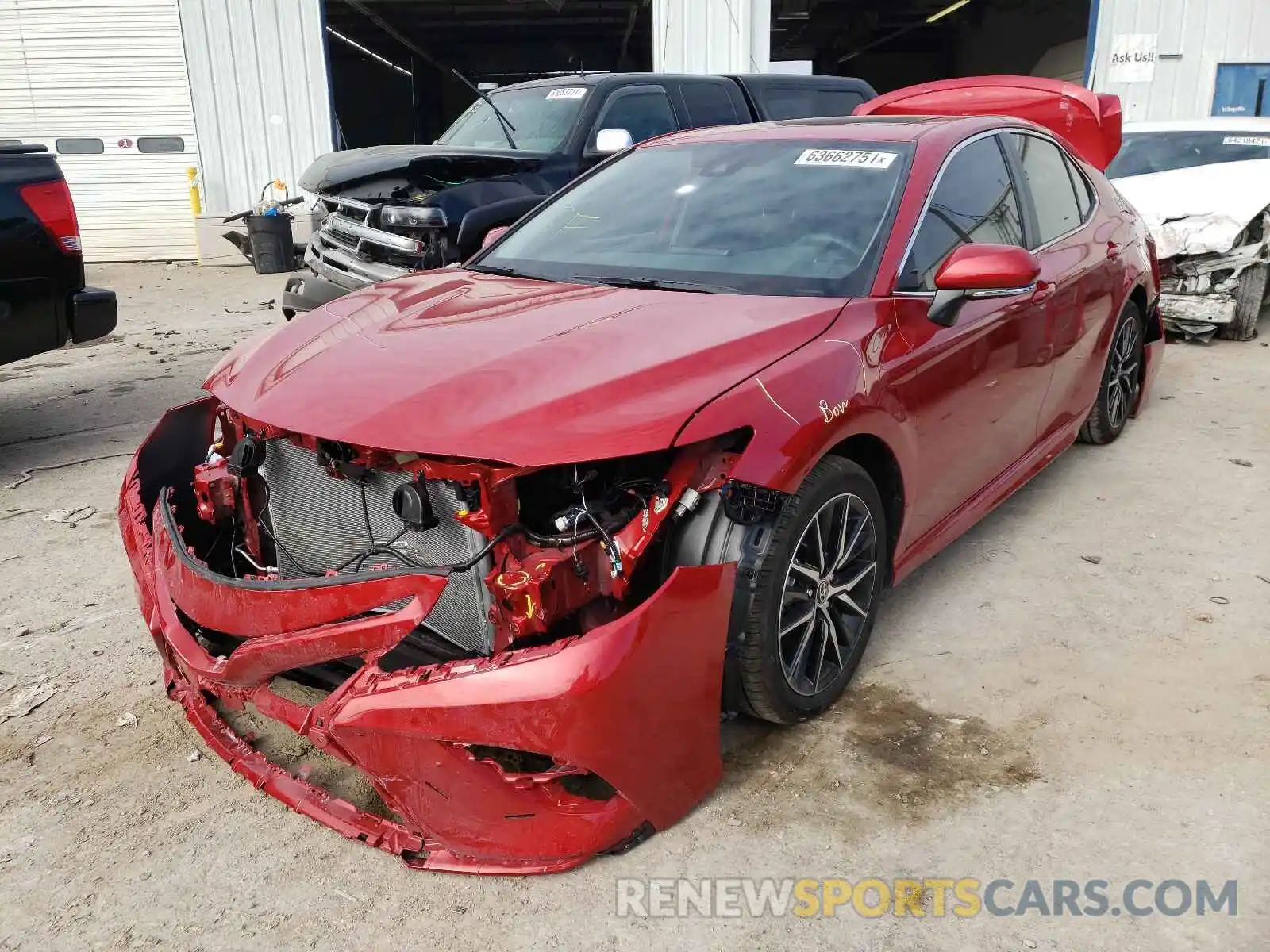 2 Photograph of a damaged car 4T1G11AK8MU496306 TOYOTA CAMRY 2021